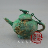 新品促销 仿古铜器工艺品仿战国青铜器手把壶茶壶 把件客厅摆件