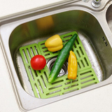 水槽沥水保护板创意厨房水池杂物过滤垫多用环保沥水板碗盘杯支架