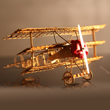 3D立体金属拼图金福克飞机diy手工拼装模型成人玩具生日礼物创意