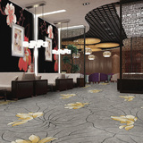 华德地毯 工程尼龙印花地毯 休闲厅茶 咖啡厅地毯会所休息室满铺