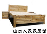 简约现代实木床松木床1.2米1.5米1.8米气压箱体双人床田园床