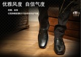 新男鞋正装商务日常休闲手工皮鞋防雨水耐磨黑色棕低帮鞋纯色春上