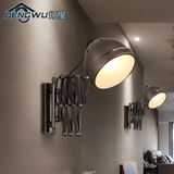 北欧工业风艺术铁艺壁灯过道走廊酒吧咖啡厅简约创意伸缩个性壁灯