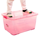 衣物储物箱 透明收纳箱儿童玩具汽车后备箱特大号塑料整理箱被子
