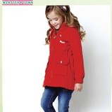 清货 韩国CANKIDS原单童装女童红色薄款加棉棉衣外套中小女童棉服