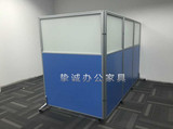 上海厂家直销办公室高隔断墙屏风 带滑轮 可折叠高隔断 移动屏风