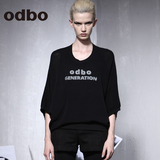 odbo/欧迪比欧2016春季新款女装大码宽松针织小上衣蝙蝠袖小外套
