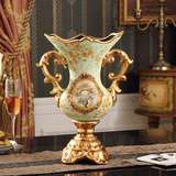 复古摆件欧式大花瓶创意陶瓷花插酒柜摆件新房客厅玄关家居装饰品