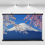 日本火山富士山自然风光墙画书房客房风景画装饰画高清山水画挂画
