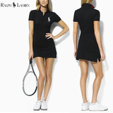 正品保罗女装夏季连衣裙POLO翻领修身显瘦短裙网球高尔夫运动裙子