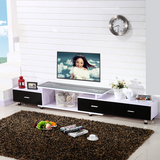 创意简约电视柜小户型钢化玻璃现代组合时尚伸缩卧室客厅柜影视柜