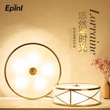 epinl 美式全铜灯led吸顶灯欧式客厅灯卧室灯走廊灯玄关灯灯具