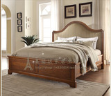 MLD美式高档全实木双人床欧式简约现代1.8 1.5米布艺婚床卧室家具
