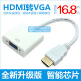 HDMI转VGA线VGA转换器接头高清线电脑转电视投影仪带音频 批发