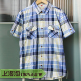 偏大 男 ESPRIT EDC 休闲格子短袖衬衫 FSD5952O 专柜正品