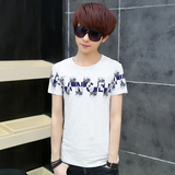 初中学生12-13-14-15岁男孩子短袖T恤青少年男装衣服夏季韩版潮流