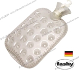 送针织套包邮!三皇冠德国进口FASHY热水袋6425坐垫式充水暖袋透明