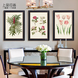 霍茨火炬树 美式乡村餐厅沙发背景墙小清新植物花卉现代装饰画