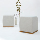 新中式实木小矮凳子禅意方墩茶几方凳换鞋凳明清古典禅意家具板凳