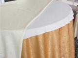 酒店中西餐厅饭店家用PVC白色防水布防油免洗餐桌布台布圆形桌布