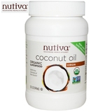包邮现货Nutiva Coconut Oil纯天然有机特级初榨椰子油食用护肤