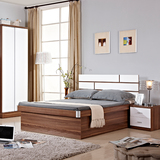 现代储物床高箱床单人床液压杆双人大床卧室家具拼色新品包邮