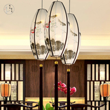 新中式仿古吊灯现代简约布艺创意手绘灯笼古典茶楼酒店会所餐厅灯