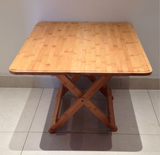 包邮楠竹折叠餐桌小桌子可折叠书桌麻将桌简易方桌户外便携式实木
