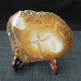 天然玛瑙原石切片摆件 玛瑙景石奇石 文玩饰品 水晶摆件 包邮