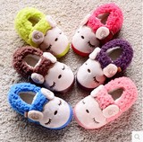 宝宝棉鞋冬款小绵羊加绒防滑保暖1-8岁 男女童幼儿童包跟棉拖鞋