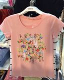 【促销】班尼路夏款 女装时尚修身圆领短袖印花T恤衫88603235