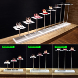 鞋店橱窗展示架展示道具白色货架女鞋高跟鞋阶梯展示架柜定制