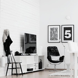 5现代简约欧式客厅装饰画沙发背景墙画有框画双联画美式餐厅挂画