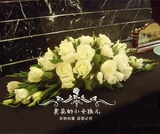 商务桌花上海鲜花婚礼宴会玫瑰百合会议签到演讲台花热卖同城速递