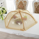 优琪 大号折叠饭菜罩食物罩 圆形盖菜罩防苍蝇罩蕾丝餐桌罩