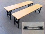 折叠长凳子钢木凳 工作凳 公共场所休闲长椅 更衣室长条凳 大板凳