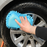 雪尼尔汽车擦车手套擦车海绵车用清洁珊瑚虫洗车海绵块不伤车漆