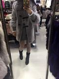 2015海宁皮革城新款羊剪绒中长款外套女装女士精品