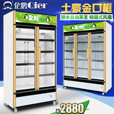 企鹅冰柜便利店超市商用立式冷藏保鲜双门冰箱饮料饮品陈列展示柜