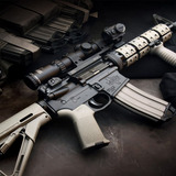 枪玩具枪电动连发水弹枪M4卡宾枪可发射子弹水晶弹非BB弹真人CS枪