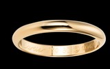 专柜代购卡地亚Cartier 戒指 情侣 B4002300 18K黄金婚戒2.5毫米