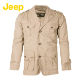 JEEP/吉普专柜正品新款男装外套翻领休闲大码多口袋夹克JS11WJ019