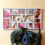 欧式family love 10框6寸7寸连体组合创意家庭相框挂墙照片墙包邮