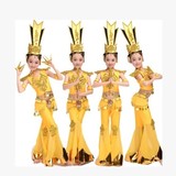 儿童千手观音表演服 泰国女飞天舞蹈演出服新款古典民族敦煌服装
