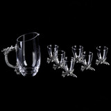 高档水晶玻璃十二生肖白酒杯龙头酒具创意烈酒杯茅台酒杯礼品套装
