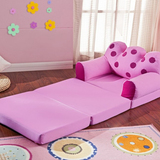 小毛头儿童折叠可拆洗沙发床环保绒布宝宝小沙发迷你创意懒人沙发