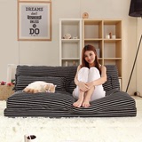 创意懒人沙发 棉麻可折叠榻榻米床 舒适透气客厅小户型沙发床