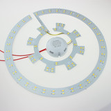 环形H灯管改装三色变光5730灯板led灯泡吸顶灯改造装灯板 圆形