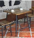 美式做旧loft复古做旧风格实木铁艺椅子酒吧咖啡桌椅餐椅办公凳子