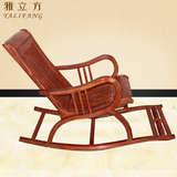 红木家具非洲花梨木摇椅中式古典仿古休闲椅逍遥椅实木午休椅躺椅